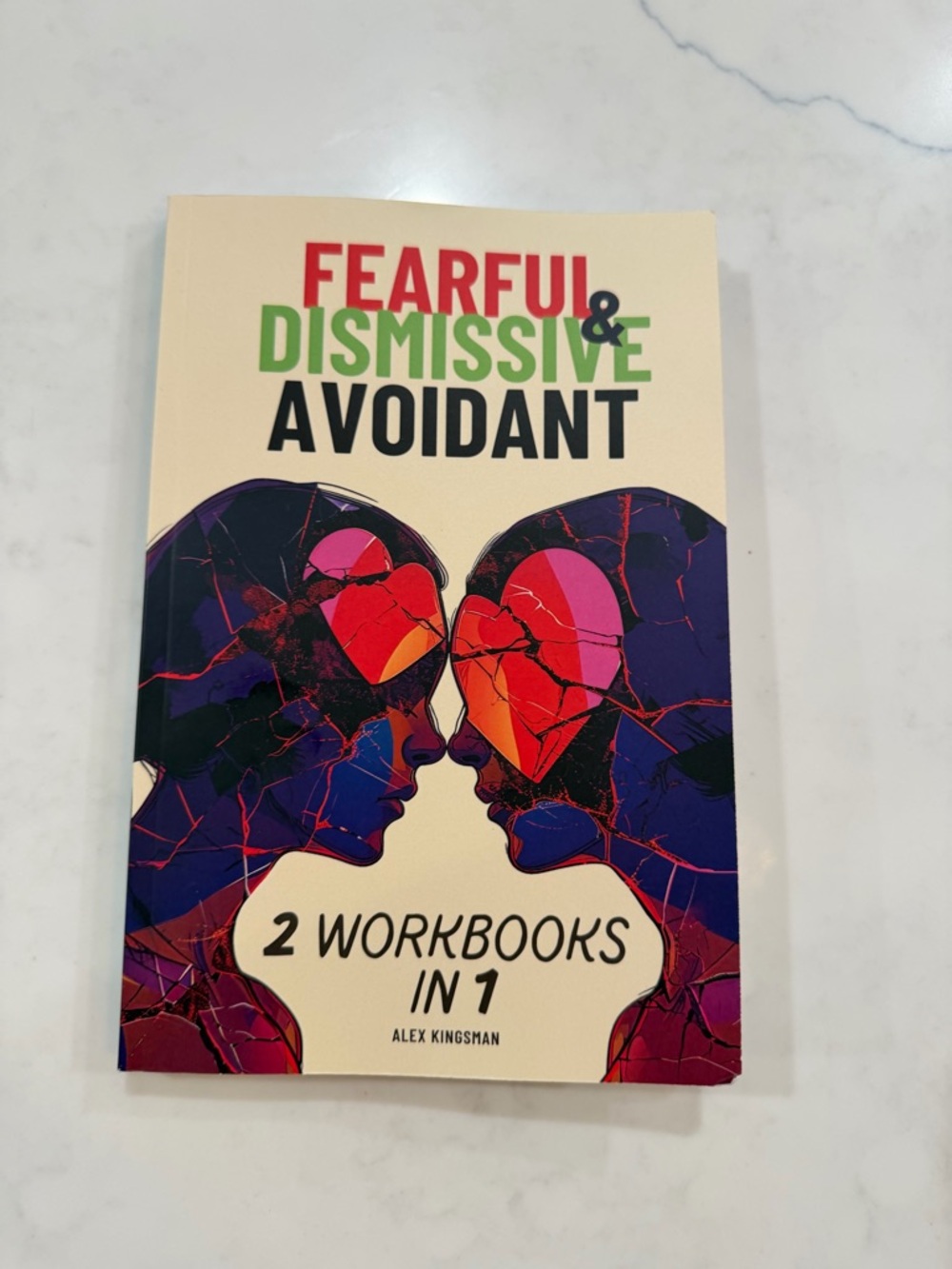 Fearful & Dismissive Avoidant Workbook — Purple, Red, Pink Cover